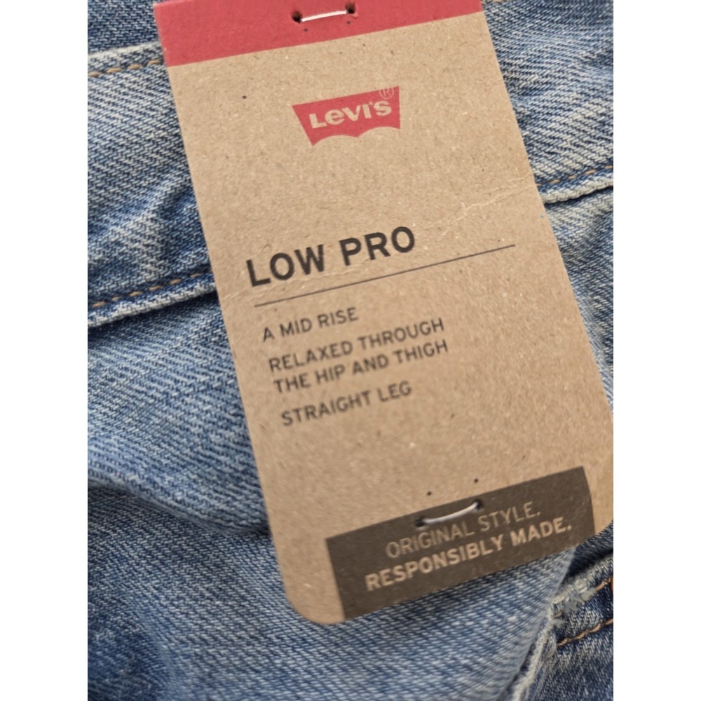 Levi's Low Pro Straight Jeans Womens 30x29.5 Mid Rise Relaxed Hip And Thigh - Picture 8 of 9